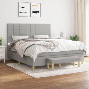 VidaXL Κρεβάτι Boxspring με Στρώμα Αν. Πράσινο 160x200εκ Υφασμάτινο