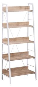 Βιβλιοθήκη One Step Up 28-0222 Με 5 Ράφια 60x35xH149cm Sonoma - White