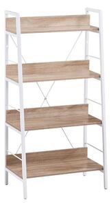 Βιβλιοθήκη One Step Up 28-0221 Με 4 Ράφια 60x35xH117cm Sonoma - White