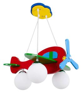 Φωτιστικό Οροφής Παιδικό Airplane 01575 3xΕ27 51x49x26cm Multi GloboStar