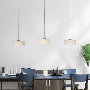 Paul Neuhaus Κρεμαστό φωτιστικό LED MARIKA, μπεζ/λευκό, 105 cm, 3 λάμπες, γυαλί, ρυθμιζόμενη, ρυθμιζόμενος, Μπεζ, Σαλόνι / τραπεζαρία, Γυαλί, σύγχρονο
