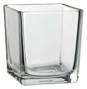 Κηροπήγιο Γυάλινο Lotty 02.1013005 14x14x14cm Clear