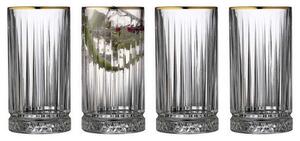 Ποτήρι Ποτού Firenze (Σετ 4Τμχ) 15565 450ml Clear-Gold Lyngby Glass