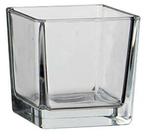 Κηροπήγιο Γυάλινο Lotty 02.1013003 10x10x10cm Clear