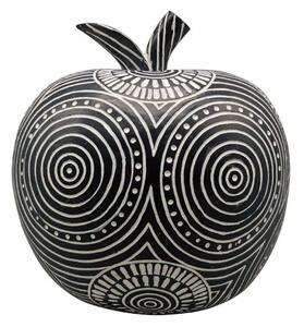 Διακοσμητικό Μήλο FIG227 20x20x17,2cm White-Black Espiel