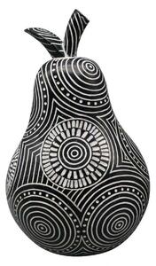 Διακοσμητικό Αχλάδι FIG226 14,8x13,5x23cm White-Black Espiel