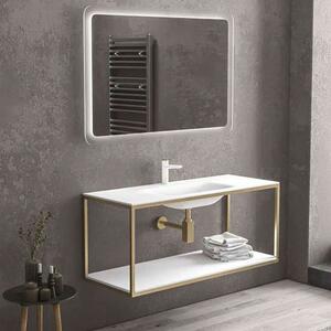 Βάση Νιπτήρα New Sospeso NEWB120O 120×46×50cm Gold Karag