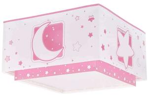 Φωτιστικό Οροφής-Πλαφονιέρα Moon 63236 S 30x30x16,5cm 2xE27 Pink Ango