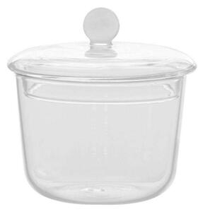 Δοχείο Με Καπάκι Bilia BA01901 10x10cm 350ml White-Clear Zafferano