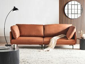 Καναπές Berwyn 2692, Καφέ, 242x81x86cm, Πόδια: Μέταλλο