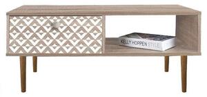 Τραπεζάκι Σαλονιού Home 271-121-031 100x50x42,5cm Sonoma-White