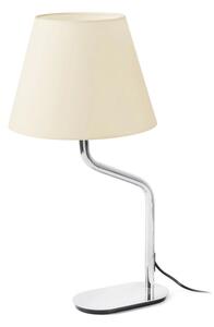 Επιτραπέζιο Φωτιστικό Eterna 24008-14 E27 15W Chrome - Beige Faro Barcelona