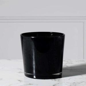 Βάζο Γυάλινο 8920-8 17x17x16cm Black Supergreens