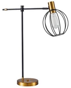 Φωτιστικό Επιτραπέζιο Adept 77-8340 46x16x56cm 1xE27 60W Black-Gold Homelighting