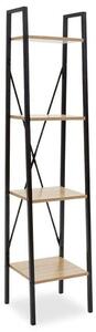 Βιβλιοθήκη Ramon 085-000013 34x32,5x148cm Natural-Black