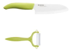 Μαχαίρι Chef & Απόφλοιωτής FK140WHCP10GRS 14cm Green Kyocera