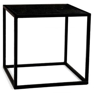 Τραπέζι Βοηθητικό Marble Cube LBTAH-MU71010 41,5x41,5x40cm Black Andrea House