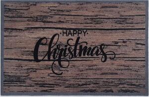 Πατάκι Εισόδου Ambiance Happy Christmas 001 50x75cm Wood Brown Sdim