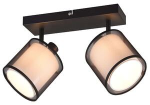 Φωτιστικό Οροφής - Σποτ Burton 811400232 32x18x19cm 2xE14 28W Black-White Trio Lighting