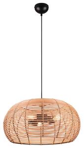 Φωτιστικό Οροφής Inga 312200336 Φ50x150cm 3xE27 40W Natural-Black Trio Lighting