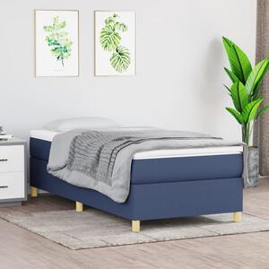 VidaXL Πλαίσιο Κρεβατιού Boxspring Μπλε 80 x 200 εκ. Υφασμάτινο