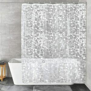 Κουρτίνα Μπάνιου Cristallo 7800 180x200cm Clear-White Kleine Wolke