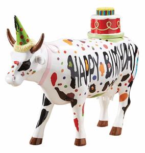 Διακοσμητική Αγελάδα Happy Birthday CP46778 30,5x19,5cm Multi CowParade