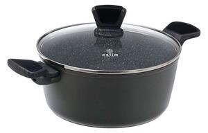 Κατσαρόλα Αντικολλητική Ρηχή Cuisson 01-11123 Φ24cm Dark Grey Estia