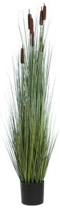 Τεχνητό Φυτό Typha Angustifolia Grass 20113 Φ50x150cm Brown-Green GloboStar