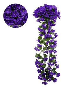 Τεχνητό Κρεμαστό Φυτό Phlox 78050 30x30x80cm Green-Purple GloboStar