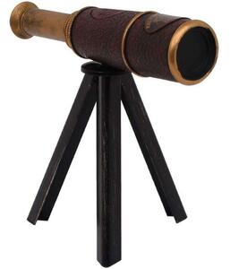 Διακοσμητικό Telescope 373-222-747 23x5x24,5cm Black-Brown