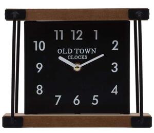 Ρολόι Επιτραπέζιο Old Town 125-222-338 22,5x8,5x18,5cm Brown-Black