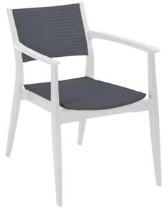 Πολυθρόνα Best 875-123-042 57,5x55x80cm Anthracite-White