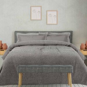 Κουβέρτα Πικέ 1207 Ecru-Grey Das Home