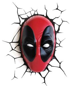 Φωτιστικό Τοίχου Παιδικό 3Dl Marvel Deadpool 3D Deco Light 62267 Black-Red The Source