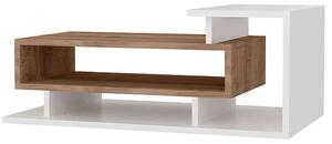 Τραπεζάκι Σαλονιού Flynn 0215969 90x50x35cm White-Walnut