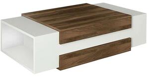 Τραπεζάκι Σαλονιού Nora 0215957 110x60,6x31cm White-Walnut