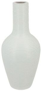 Βάζο - Μπουκάλι Γραμμωτό 15-00-22510-35 Φ14x31cm White Marhome