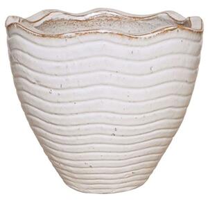 Κασπώ Πήλινο Κύματα 06-00-21271-M Φ40x37cm White-Terracotta Marhome