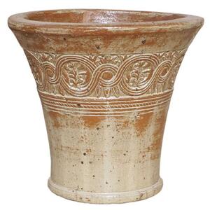 Κασπώ Πήλινο 06-00-21274-M Φ47x43cm Ecru-Terracotta Marhome