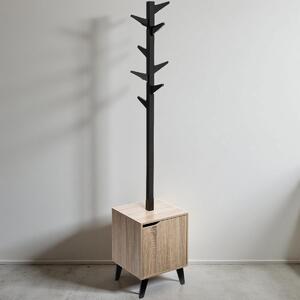 Καλόγερος Ρούχων Με Ντουλάπι (34.5x32x168.5) F-V Wood Nat 173676