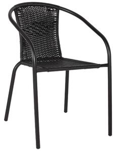 Πολυθρόνα Καρέκλα Camel HM5015.03 50x55x73cm Wicker Black