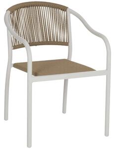 Πολυθρόνα HM5856.01 Με Rattan Wicker 57x63x80cm White