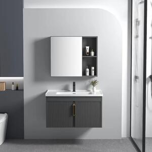 Σετ επίπλων μπάνιου με νιπτήρα Astor 60cm Grey