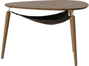 Τραπέζι Σαλονιού Hang Out 5770 Φ80x48,9cm Dark Oak-Brass Umage