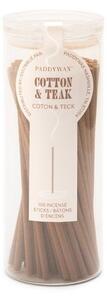 Αρωματικά Incense Sticks 100τμχ Cotton And Teak Paddywax