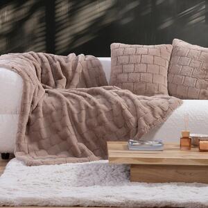 Γούνινη Κουβέρτα Καναπέ (140x190) Nef-Nef Homeware Elements Barlow Beige