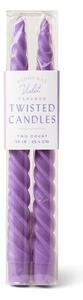 Κεριά Δείπνου Twisted (Σετ 2τμχ) 25,4cm Violet Paddywax