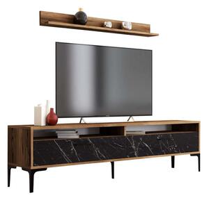 Σύνθεση Τηλεόρασης HM9517.03 180x35x47cm Walnut-Black