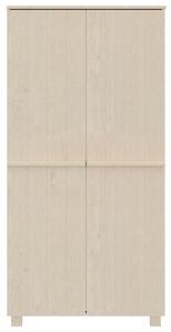 VidaXL Ντουλάπα HAMAR Καφέ Μελί 89 x 50 x 180 εκ. Μασίφ Ξύλο Πεύκου